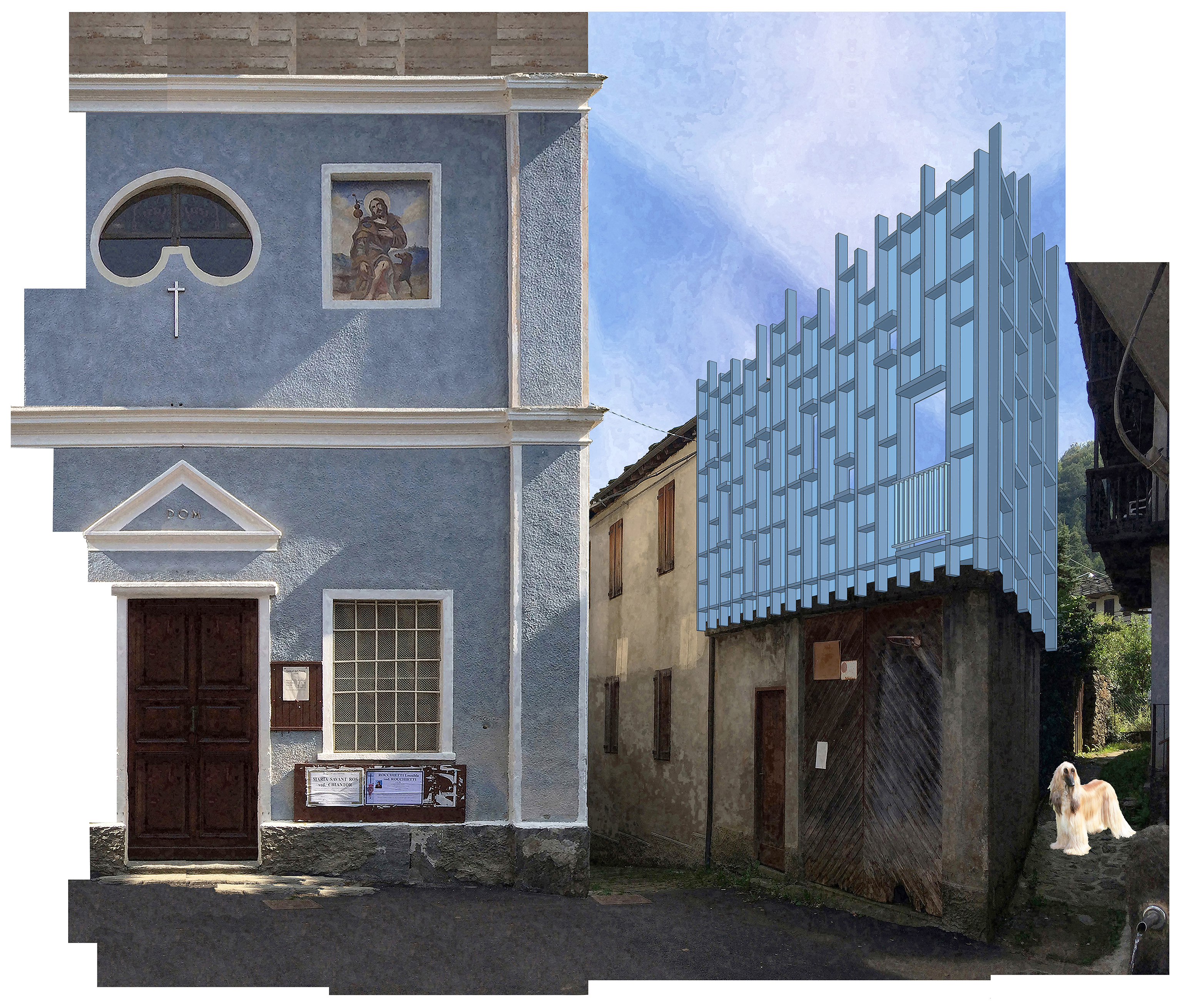 Addizione color carta da zucchero sulla piazza di Mollar Michele